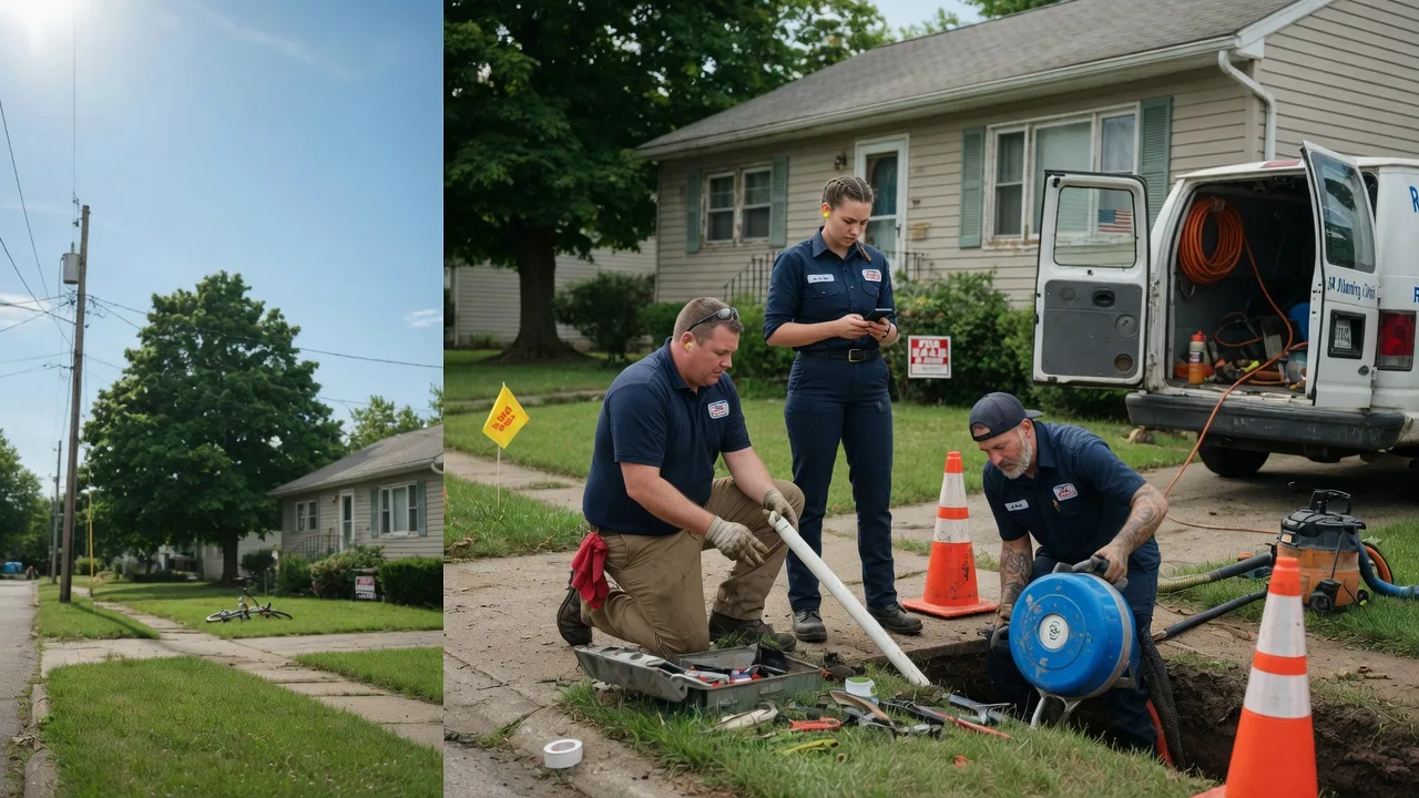 Sewer Line Repair in Peoria Heights, IL near me